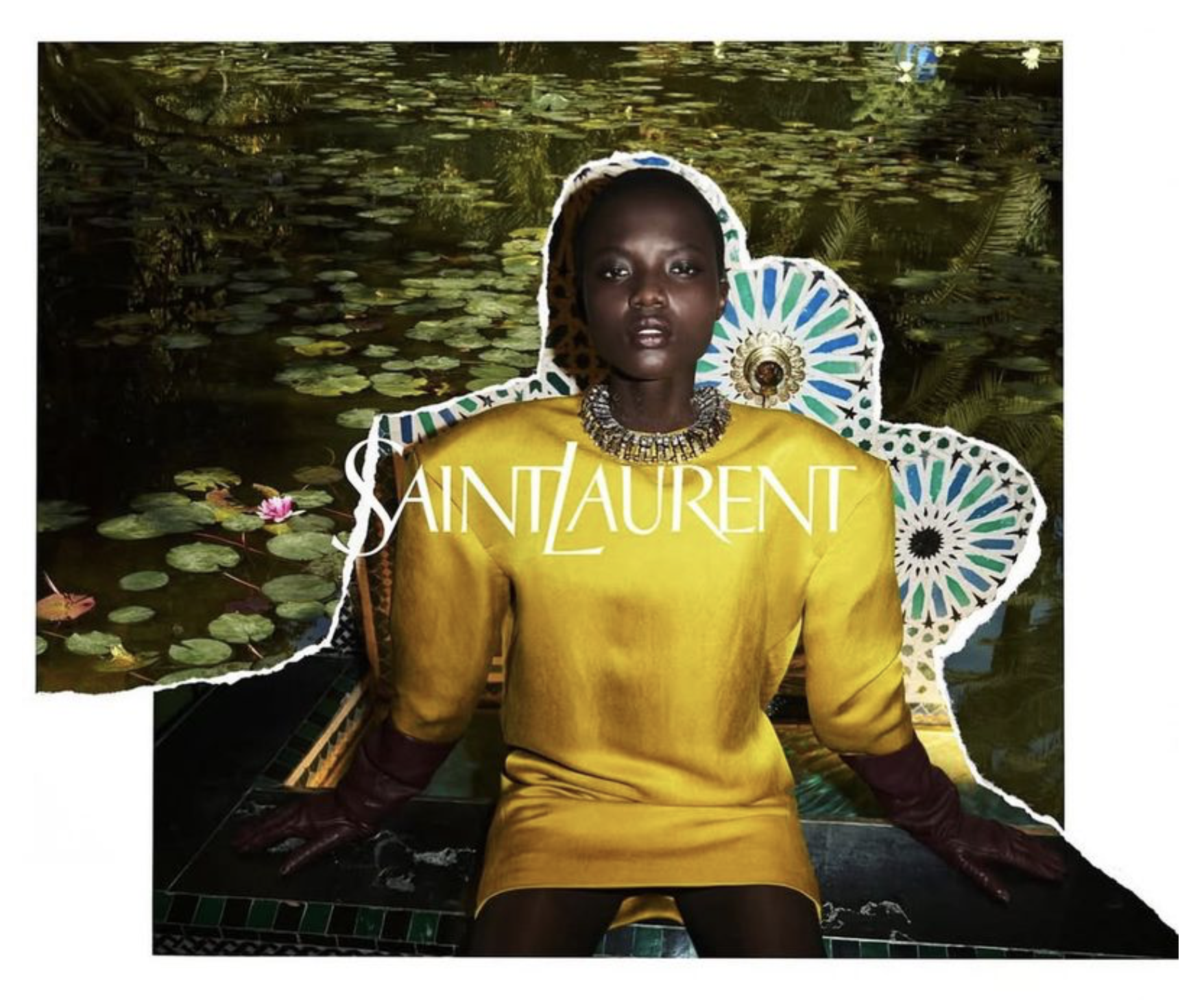 Saint Laurent Winter 2025 Campaign at Villa Oasis Marrakech — Anne
